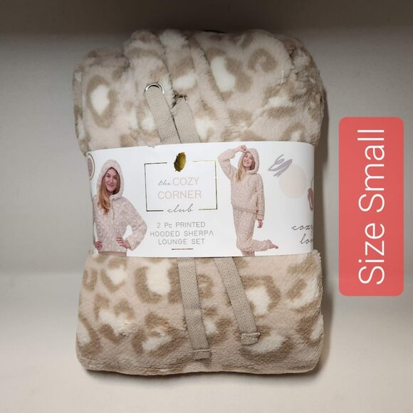 NEW Women's Pajama Gift Set PJs pajamas 2 Piece Hoodie hooded Size Small… - Picture 1 of 7